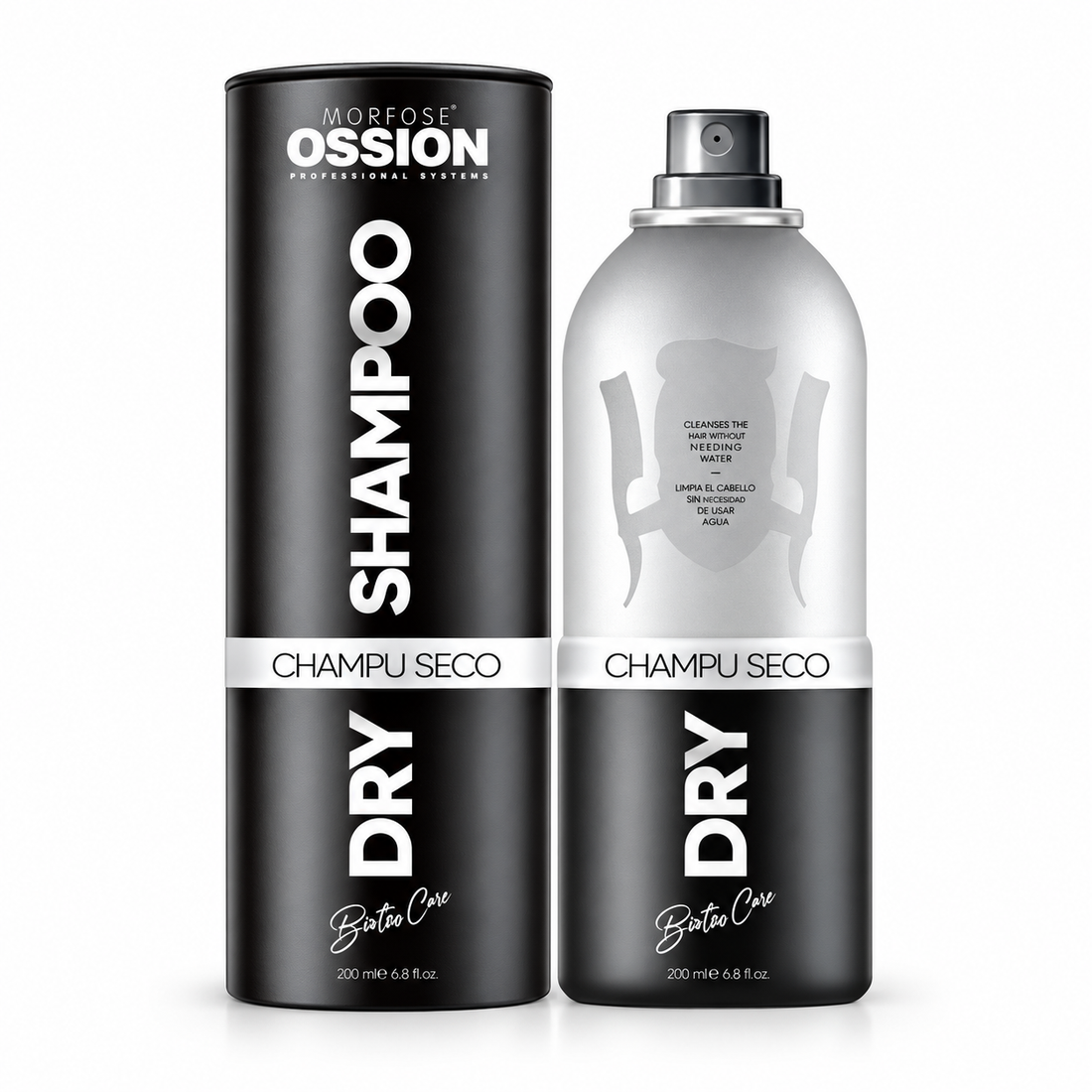 Morfose Ossion – Champú seco con biotina para todo tipo de cabello 200 ml