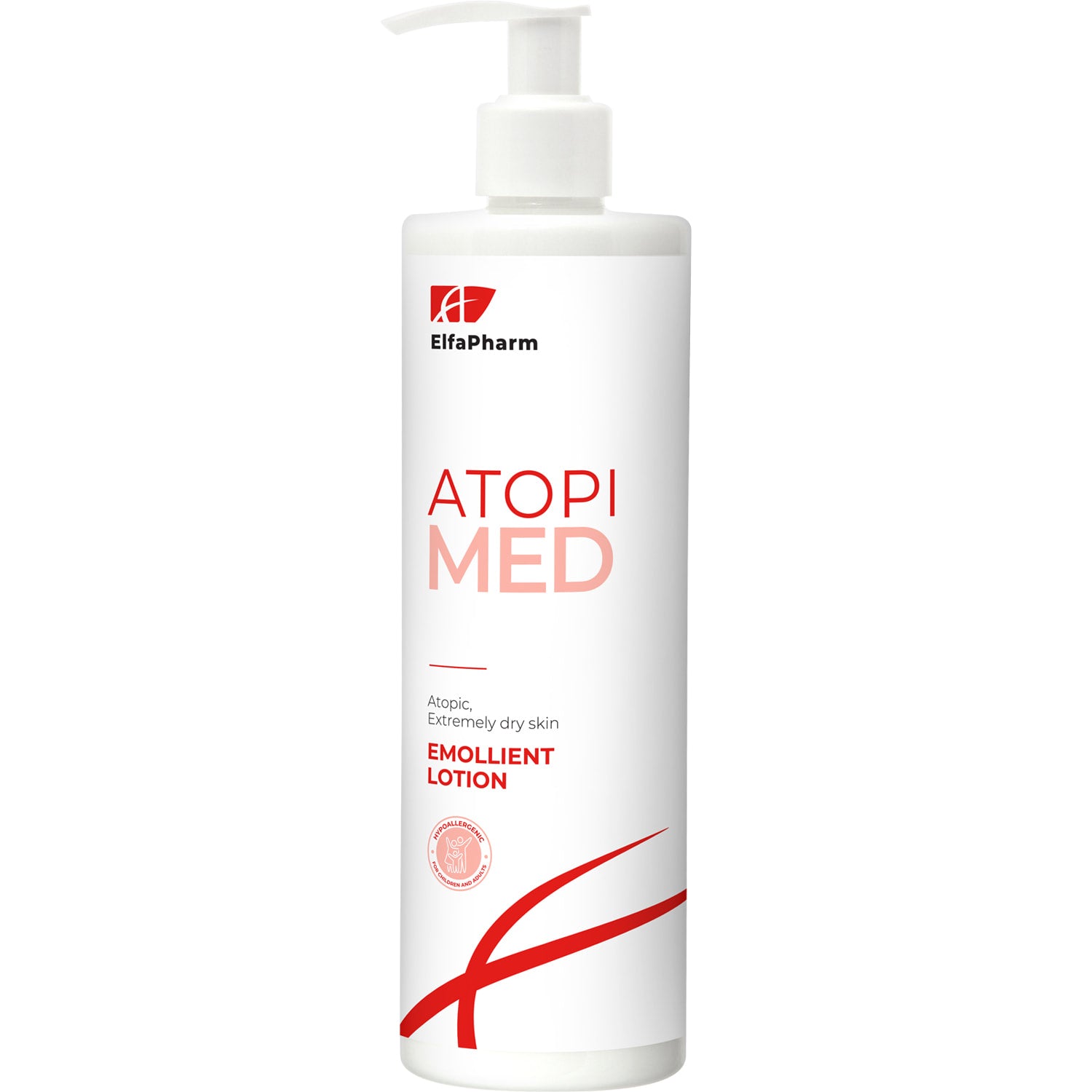 ELFA PHARM Atopi Med leche emoliente para el cuidado de la piel atópica y extremadamente seca de bebés, niños y adultos 400 ml