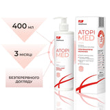 ELFA PHARM Atopi Med leche emoliente para el cuidado de la piel atópica y extremadamente seca de bebés, niños y adultos 400 ml