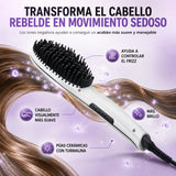 Eurostil – Cepillo alisador eléctrico Easy Styler para cabello encrespado 1 unidad