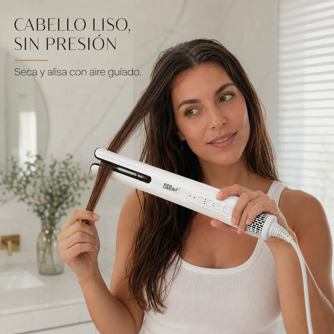 Eurostil – Secador alisador profesional AURA para un acabado natural 1400 W