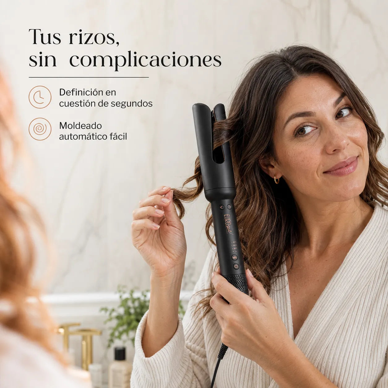 Eurostil – Rizador Automático Twister con Aire Frío 34 mm