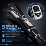 Eurostil – Plancha de Vapor para el Pelo Profesional Negra Mod. 07820