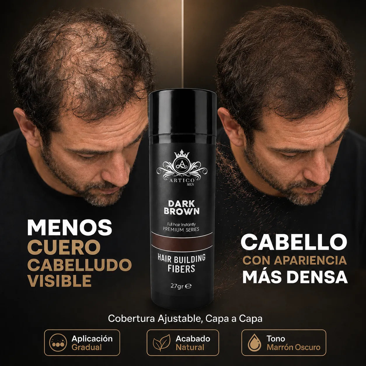 Arctic Men, hair fiber brown 27 gr