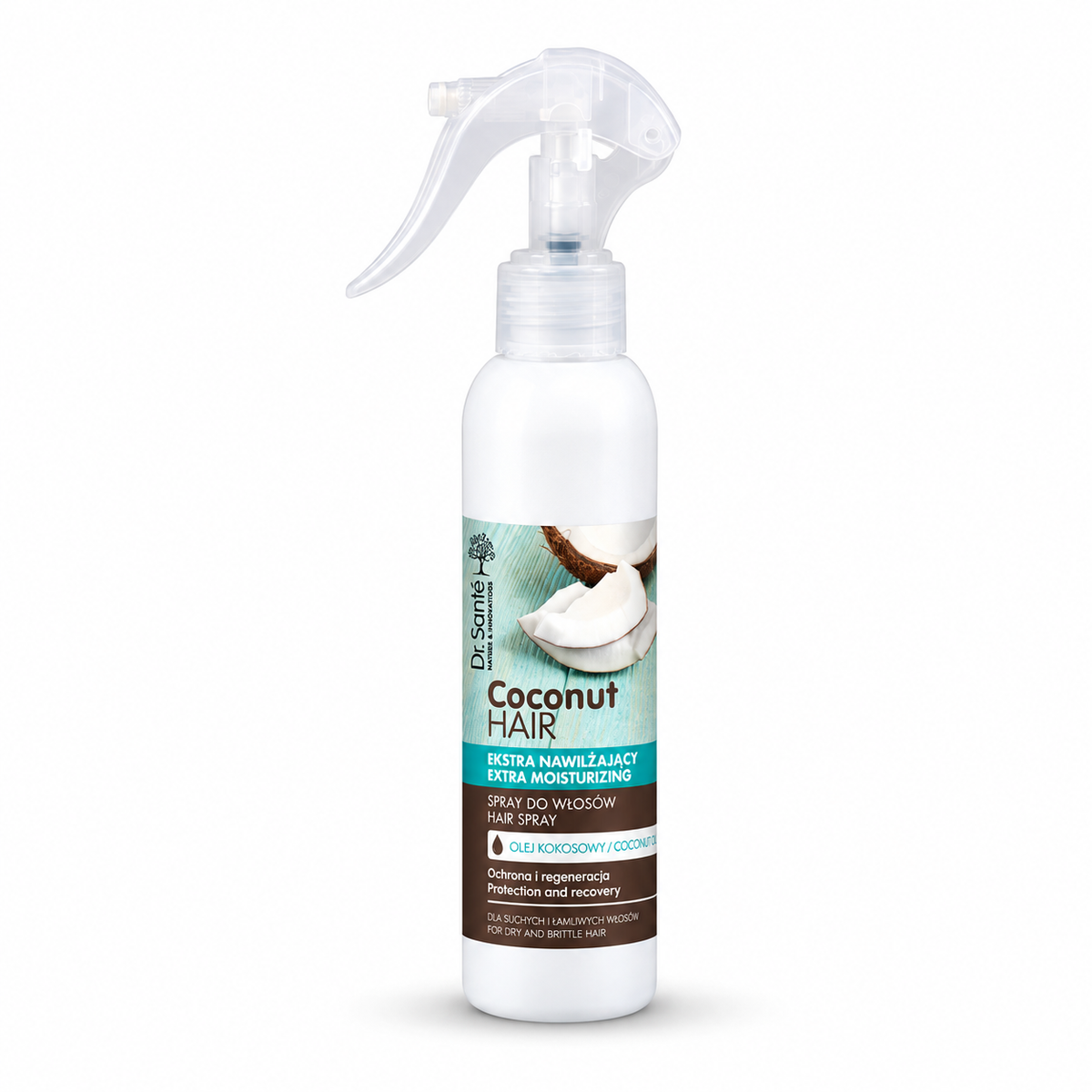 Dr. Santé – Spray capilar hidratante de coco para cabello seco y quebradizo 150 ml