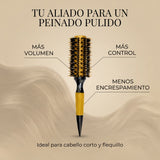 RickiParodi 30mm Gold Ceramic Thermal Round Brush.