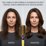 RickiParodi 35mm Gold Ceramic Round Thermal Brush.