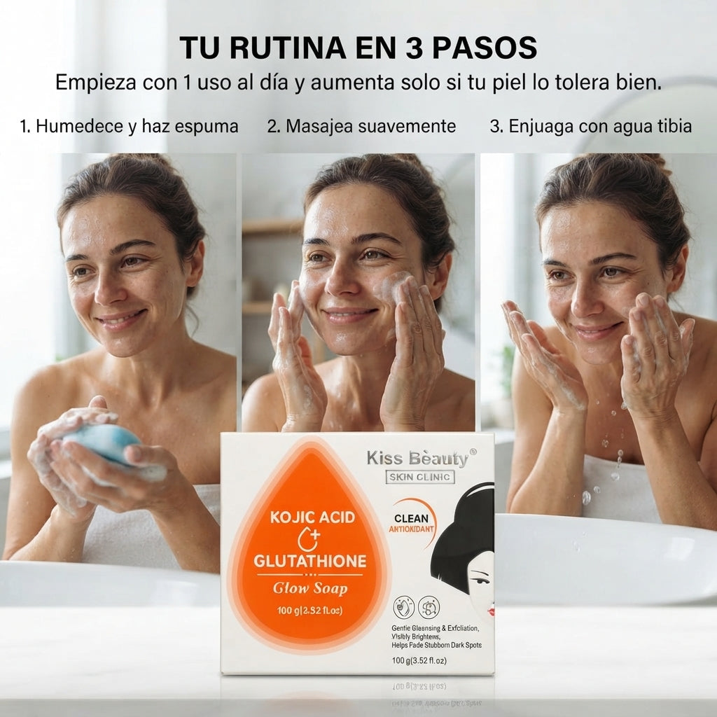 Kiss Beauty – Jabones Faciales con Ácido Kójico 5 Variantes 100