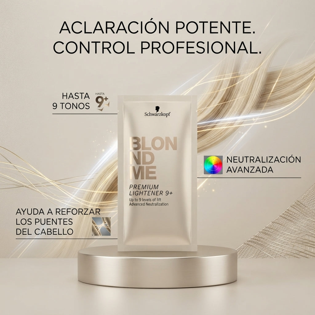 Schwarzkopf – Blondme Decolorante para Cabello hasta 9 Tonos 30 g