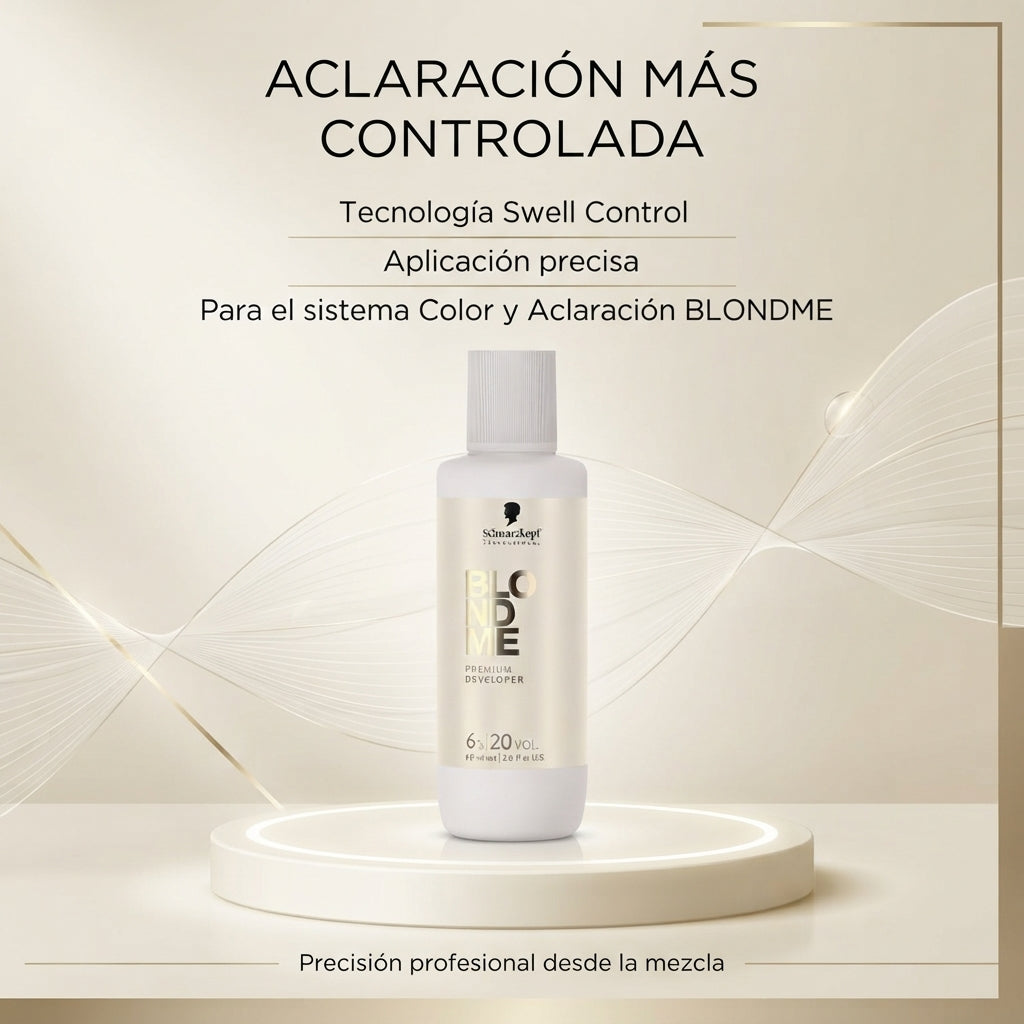 Schwarzkopf Professional – Loción Activadora para Decoloración BLONDME 20/30/40 vol  60ml