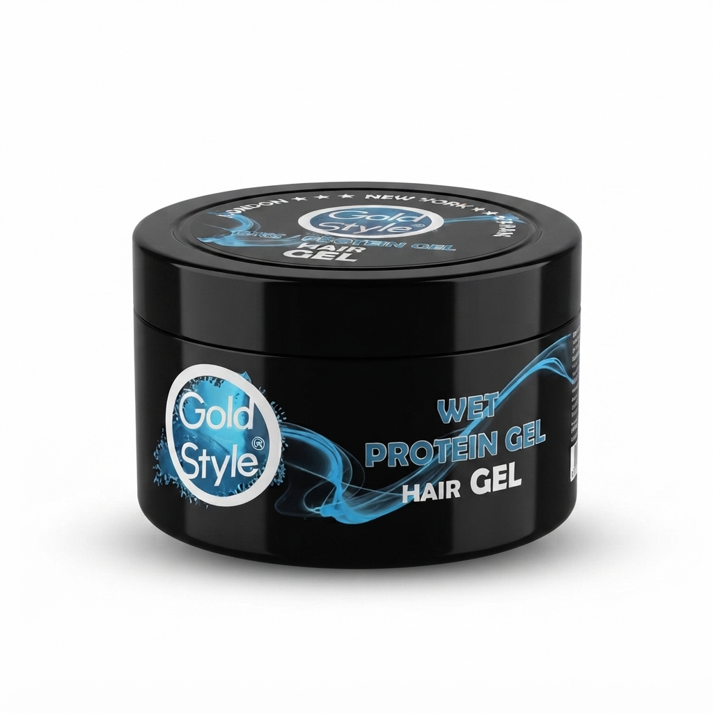 Gold Style – Gel Capilar de Fijación Fuerte con Efecto Húmedo 450 m