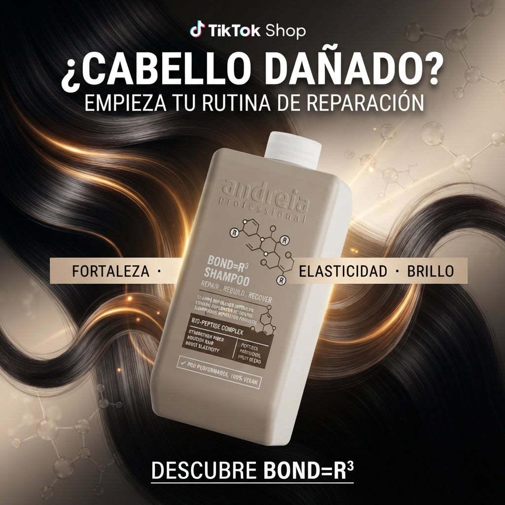 Andreia Professional – Bond=R³ Champú reparador para cabello dañado 1000ml