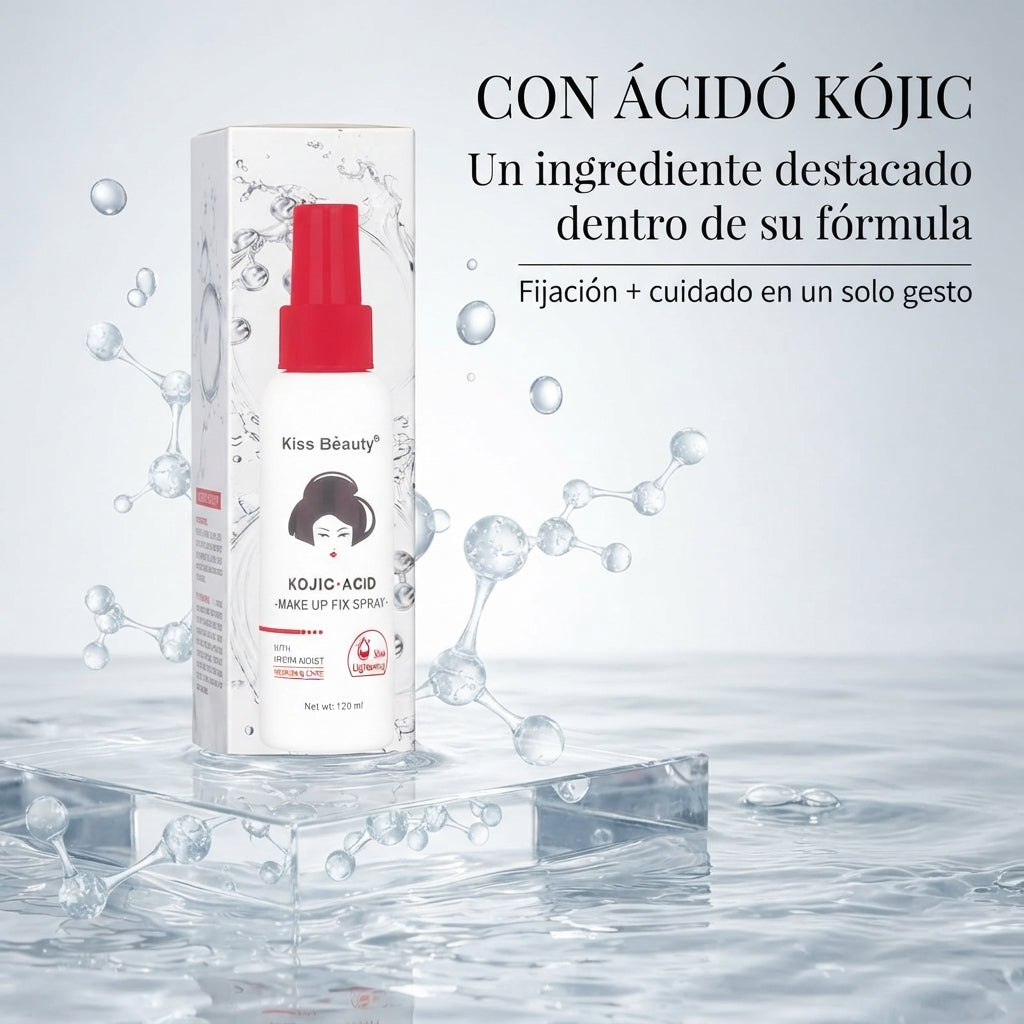 Kiss Beauty – Spray Fijador de Maquillaje para Todo Tipo de Piel 120 ml