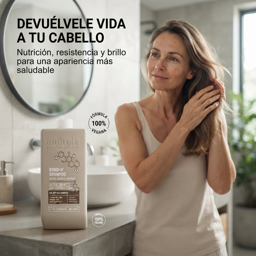Andreia Professional – Bond=R³ Champú reparador para cabello dañado 1000ml