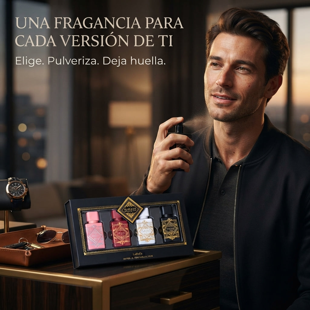 Lattafa – Set de Perfumes para Hombre Bade'e Al Oud 4 x 25 ml