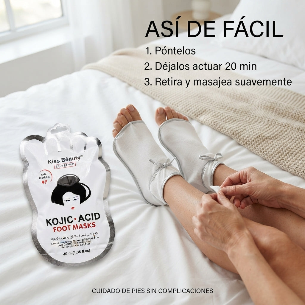Kiss Beauty – Mascarilla para pies hidratante para piel agrietada 40 ml
