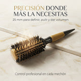 RickiParodi 25mm Gold Ceramic Round Thermal Brush.