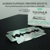 Ragnar – Cuchillas de Afeitar para Barbería de Media Hoja 100 uds
