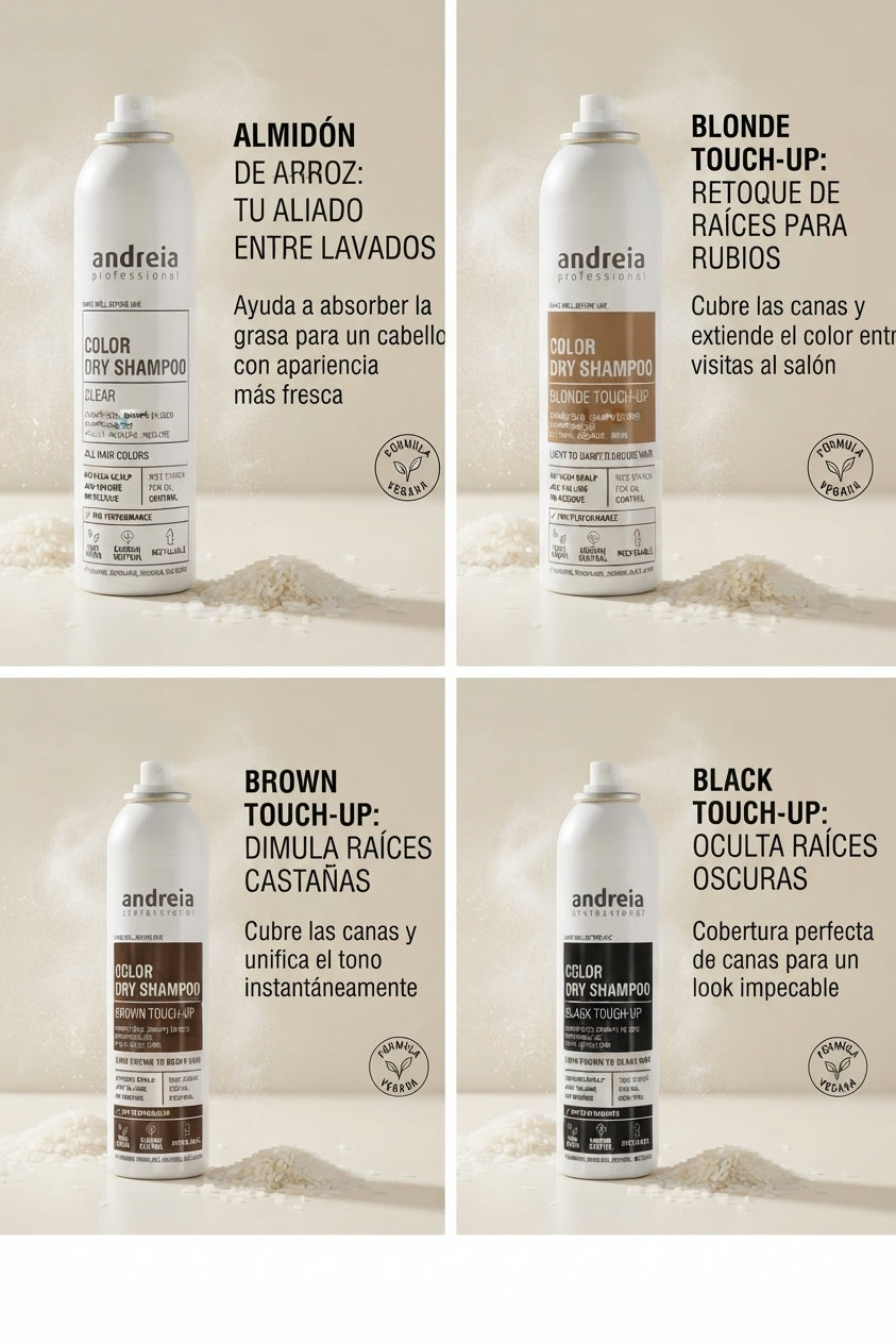 Andreia – Champú seco para retoques y volumen 150 ml