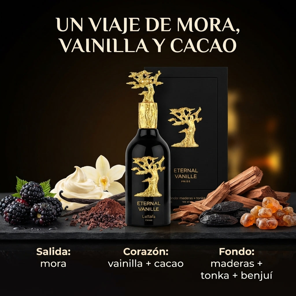 Lattafa – Perfume Unisex de Vainilla Eternal Vanille 100 ml