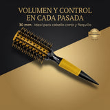 RickiParodi 30mm Gold Ceramic Thermal Round Brush.