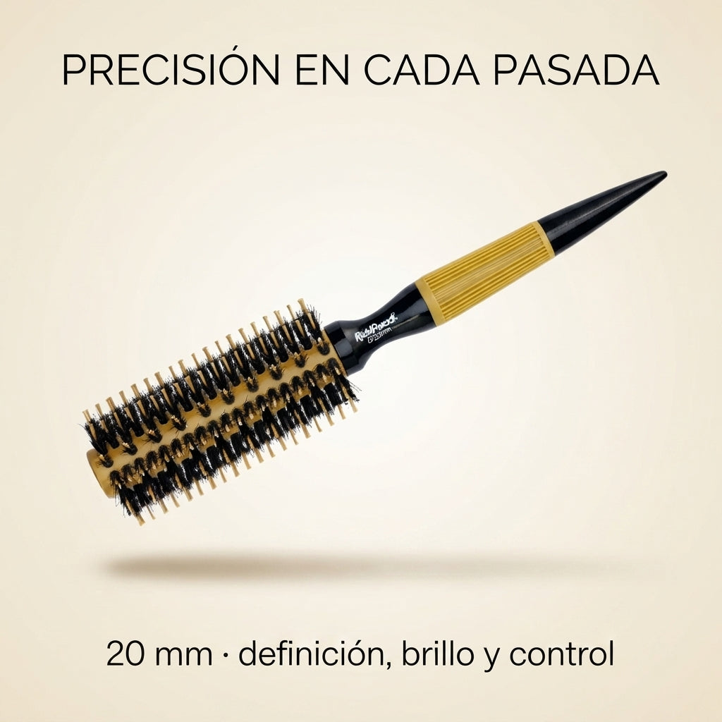RickiParodi 20mm Gold Ceramic Thermal Round Brush