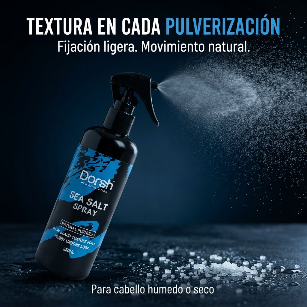 DORSH – Spray de Sal Marina para Hombre con Volumen y Acabado Mate 250 ml