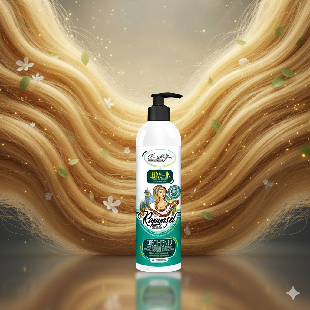 Be´Shyne® Leave-In Rapunzel, Crema de peinado, fácil de peinar, sin aclarar, 500ml.