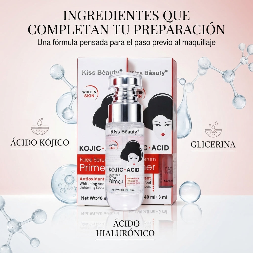 Kiss Beauty – Prebase de Maquillaje Alisadora Sin Aceite 43 ml