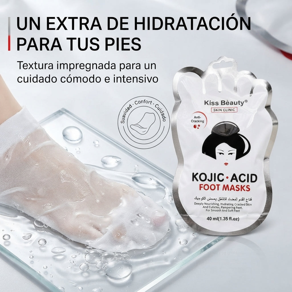 Kiss Beauty – Mascarilla para pies hidratante para piel agrietada 40 ml