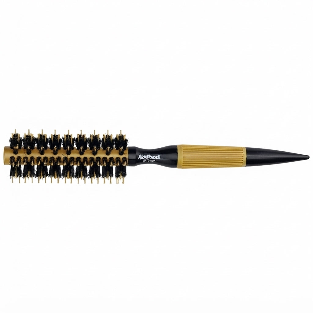 RickiParodi 15mm Gold Ceramic Round Thermal Brush