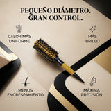 RickiParodi 25mm Gold Ceramic Round Thermal Brush.