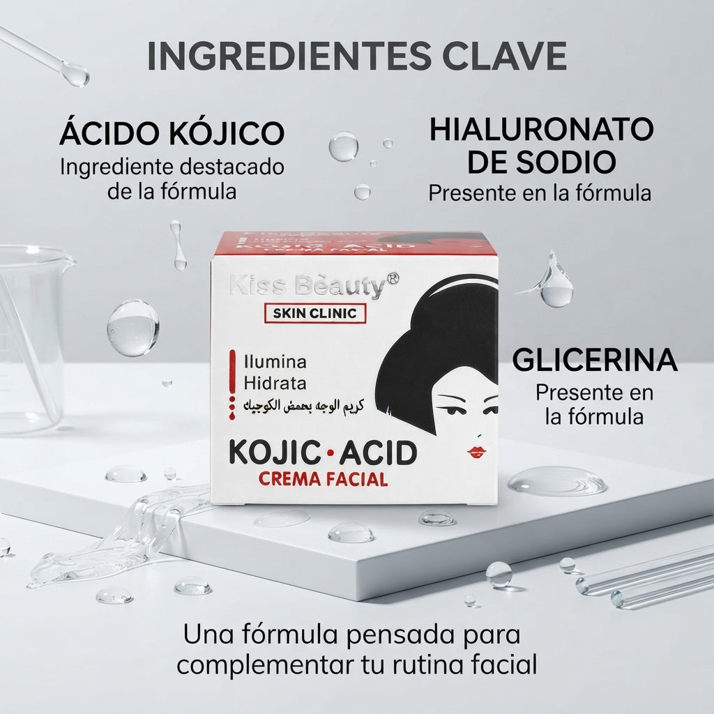 Kiss Beauty – Crema Facial Iluminadora e Hidratante 50 g