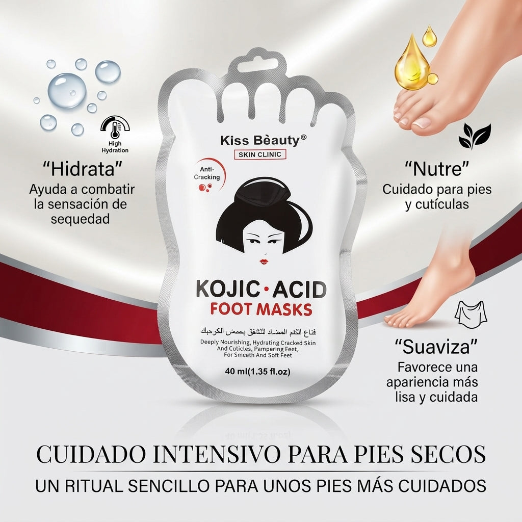 Kiss Beauty – Mascarilla para pies hidratante para piel agrietada 40 ml