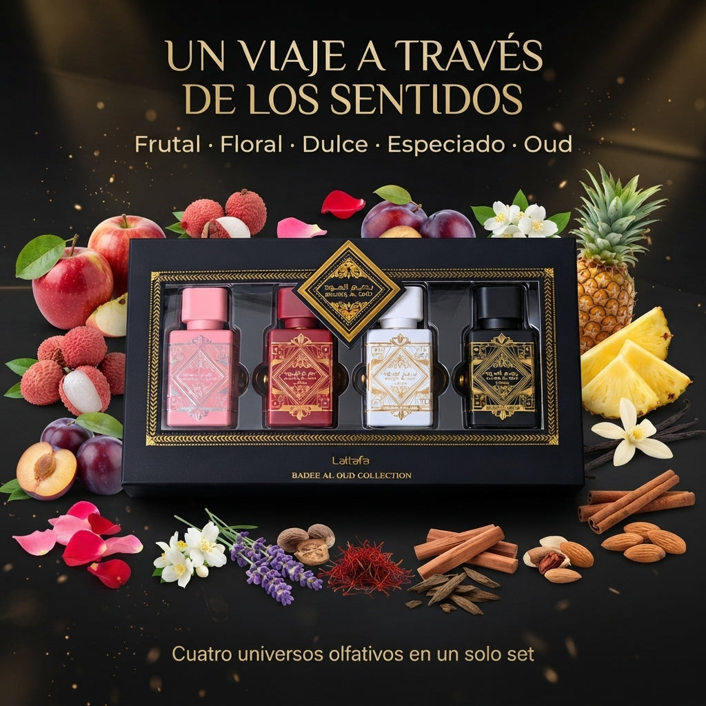 Lattafa – Set de Perfumes para Hombre Bade'e Al Oud 4 x 25 ml