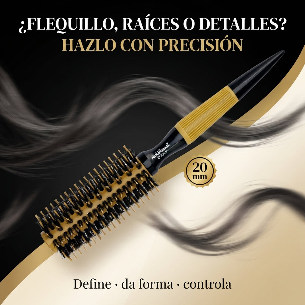 RickiParodi 20mm Gold Ceramic Thermal Round Brush