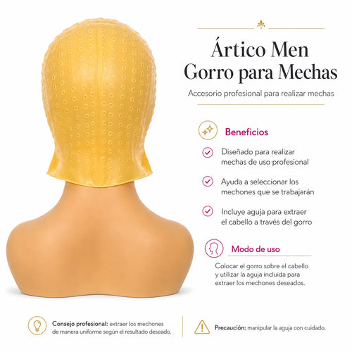 Ártico Men – Gorro para mechas de uso profesional 1 unidad