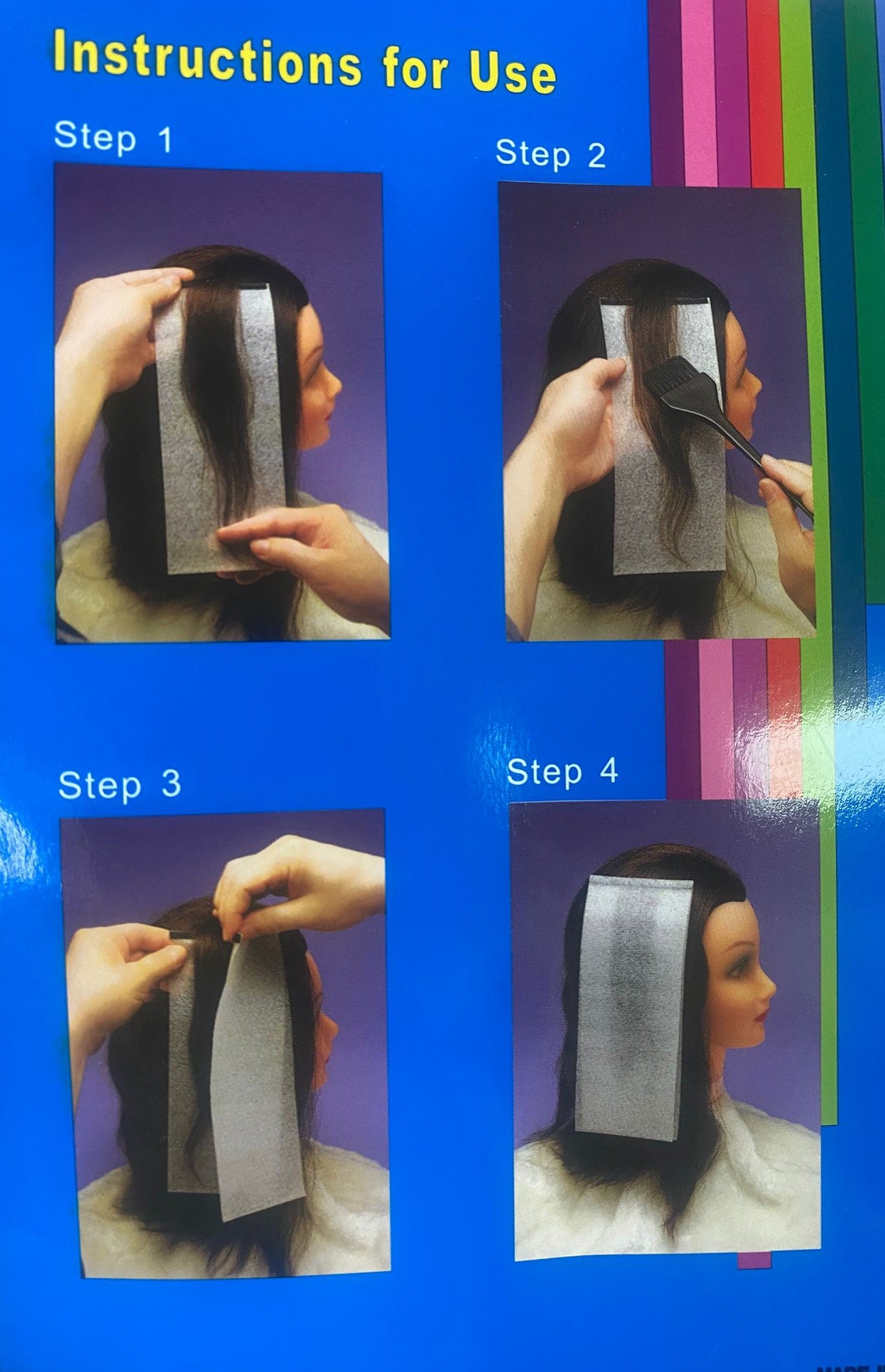 Bifull Bandas Adhesivas de Velcro para Mechas, Cierre Ajustable, 18 Unidades
