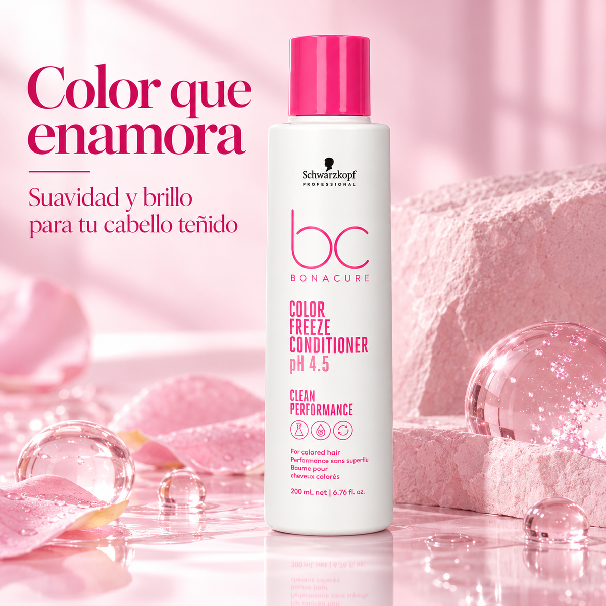 Schwarzkopf Professional Bonacure Color Freeze – Acondicionador para Cabello Teñido pH 4.5 – 200 ml