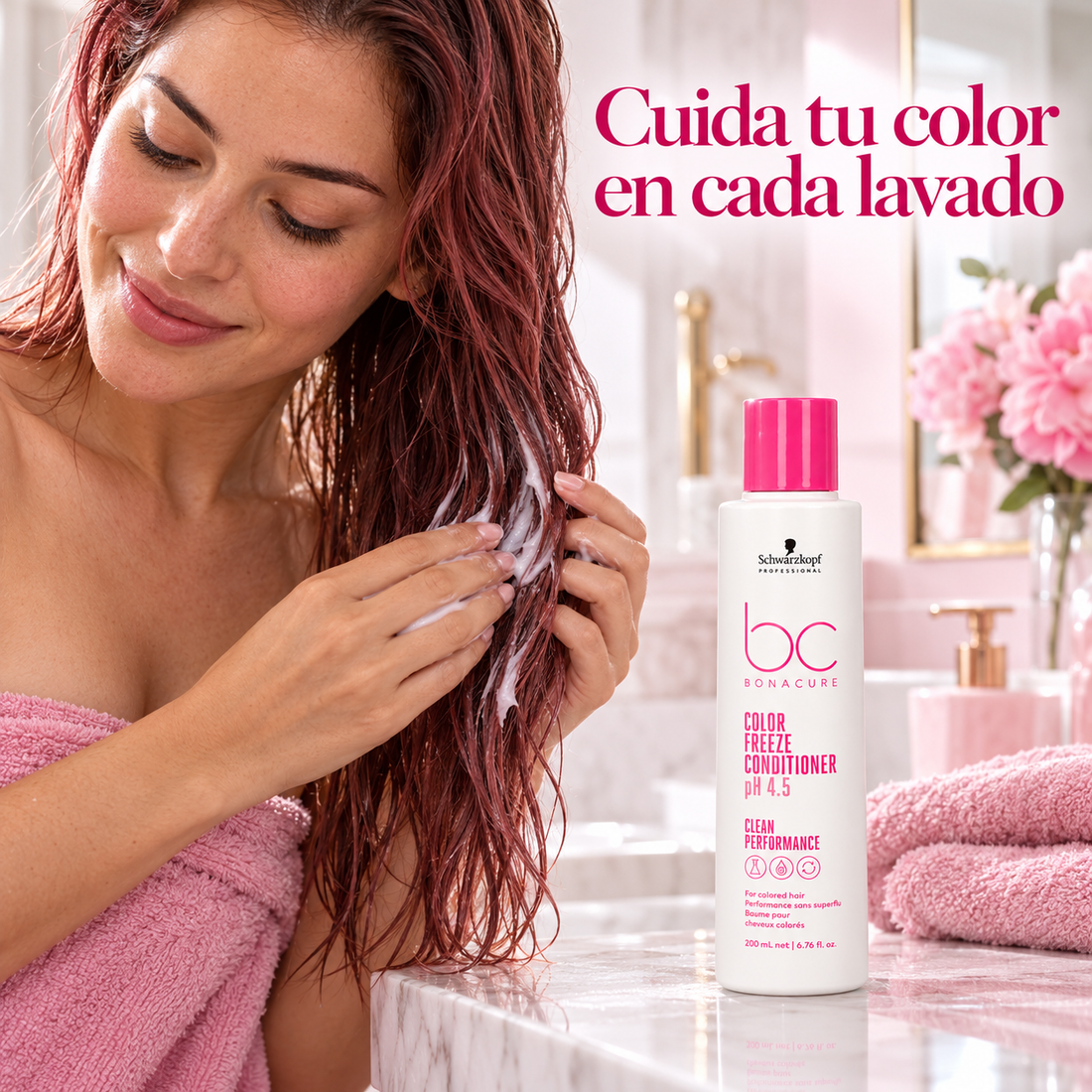 Schwarzkopf Professional Bonacure Color Freeze – Acondicionador para Cabello Teñido pH 4.5 – 200 ml