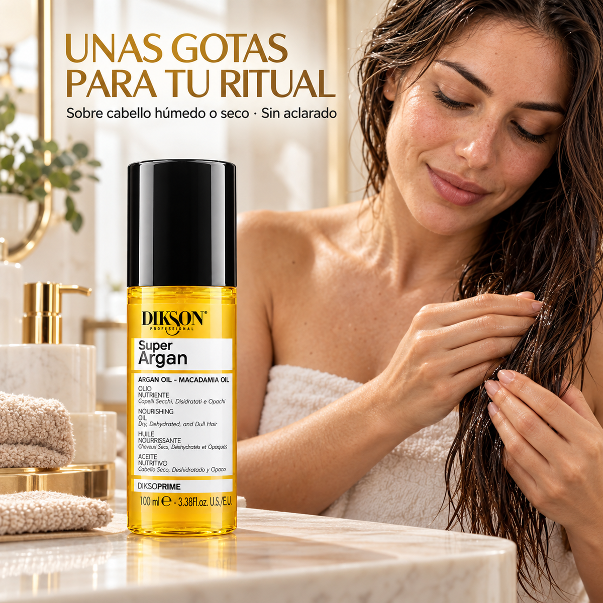Dikson DiksoPrime Super Argan – Aceite para cabello seco 100 ml