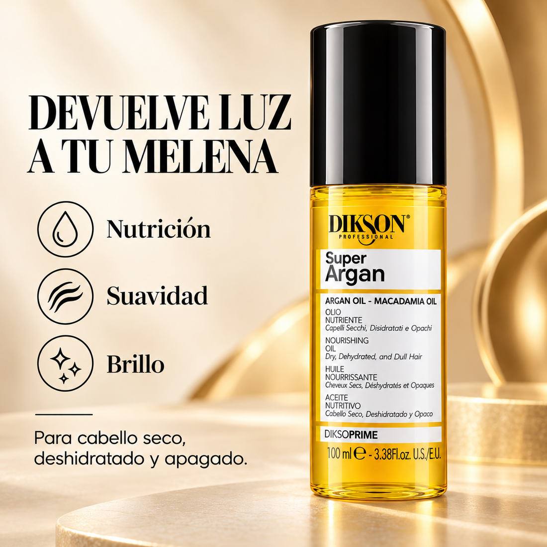 Dikson DiksoPrime Super Argan – Aceite para cabello seco 100 ml
