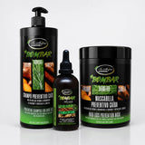KIT BOMBAR - CHAMPÚ 1L, MASCARILLA 1Kg Y GOTERO, Tratamiento crecimiento del cabello, Kit capilar fuerza y brillo,   Cuidado del cabello,  Pack anticaída y crecimiento