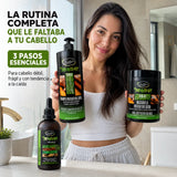 KIT BOMBAR - CHAMPÚ 1L, MASCARILLA 1Kg Y GOTERO, Tratamiento crecimiento del cabello, Kit capilar fuerza y brillo,   Cuidado del cabello,  Pack anticaída y crecimiento