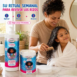 Be'Shyne Kids – Pack de Champú y Mascarilla para Rizos Infantiles Hidratante y Antiencrespamiento 500 ml + 1 kg