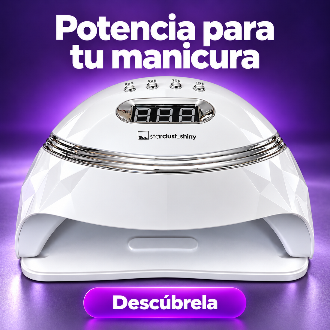 Star Dust – Lámpara de uñas UV LED Shiny Blanca 60 W