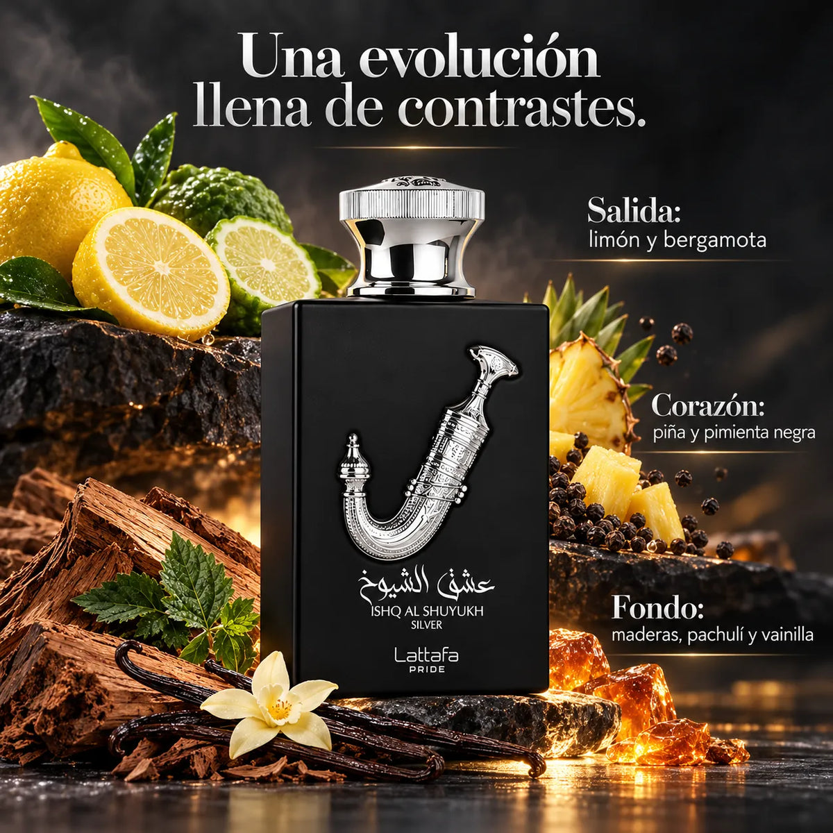 Lattafa Ishq Al Shuyukh Silver – Perfume Unisex Oriental 100 ml