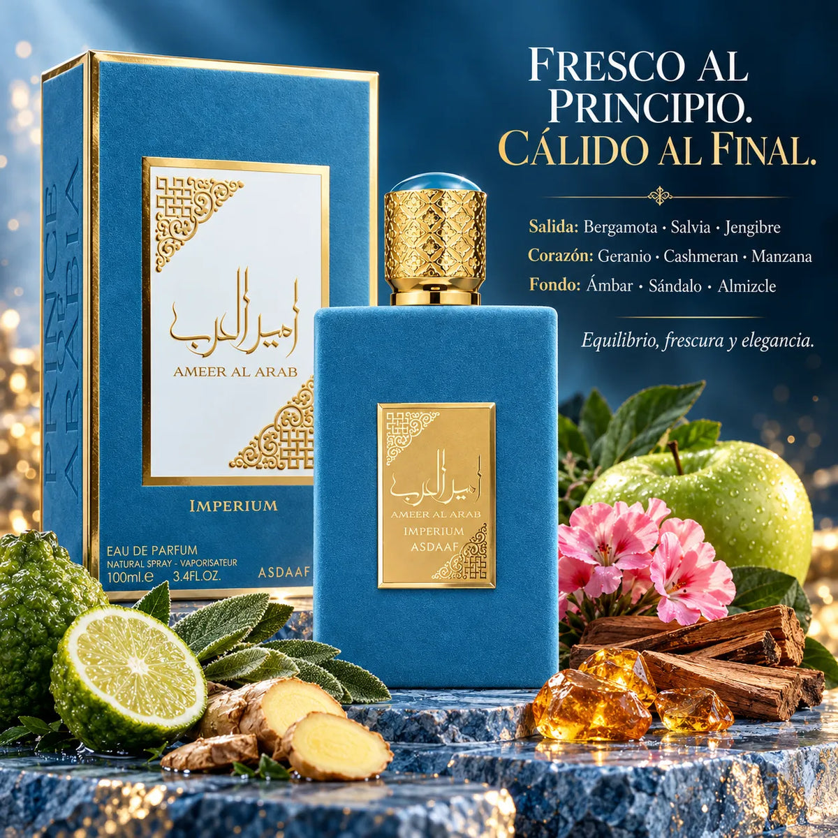 Lattafa – Perfume para Hombre Ameer Al Arab Imperium Eau de Parfum 100 ml