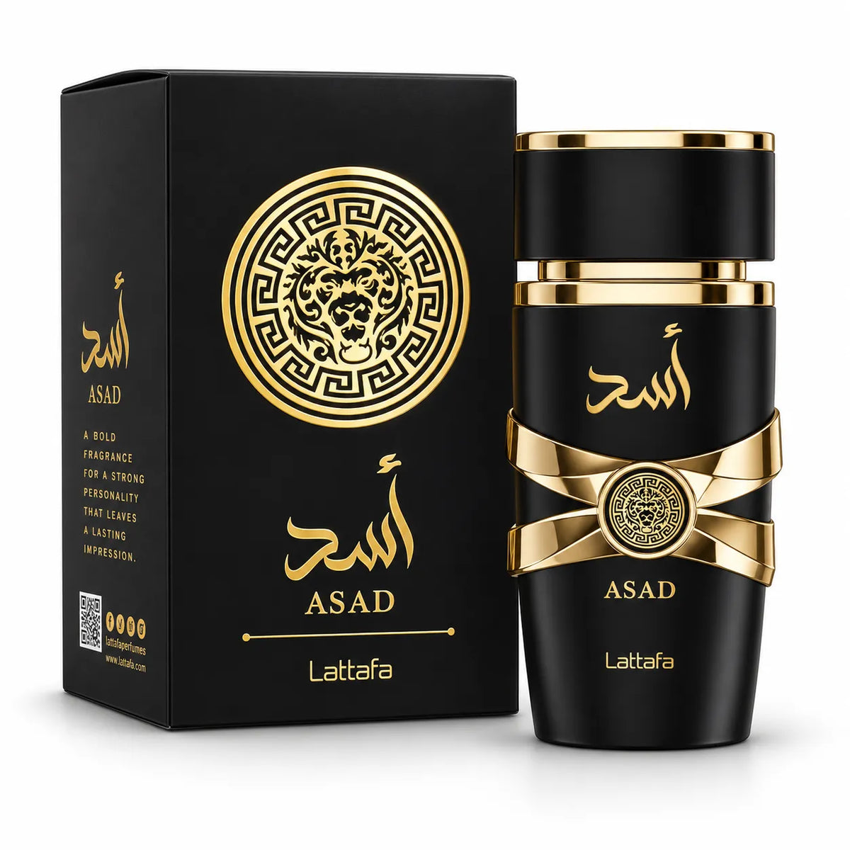 Lattafa – Perfume para Hombre Oriental Amaderado Asad 100 ml