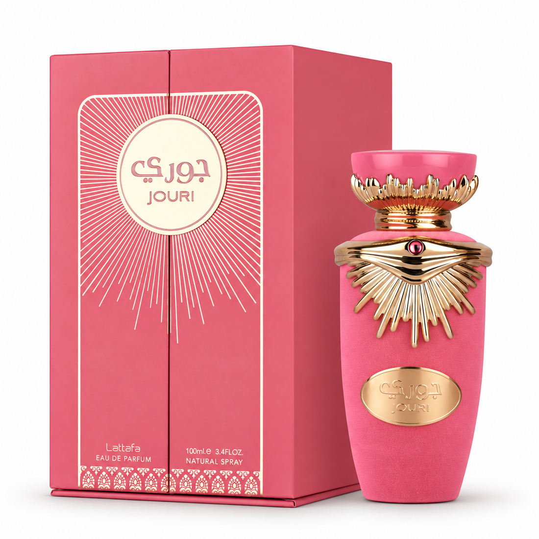 Lattafa – Perfume floral frutal femenino Jouri Eau de Parfum 100 ml